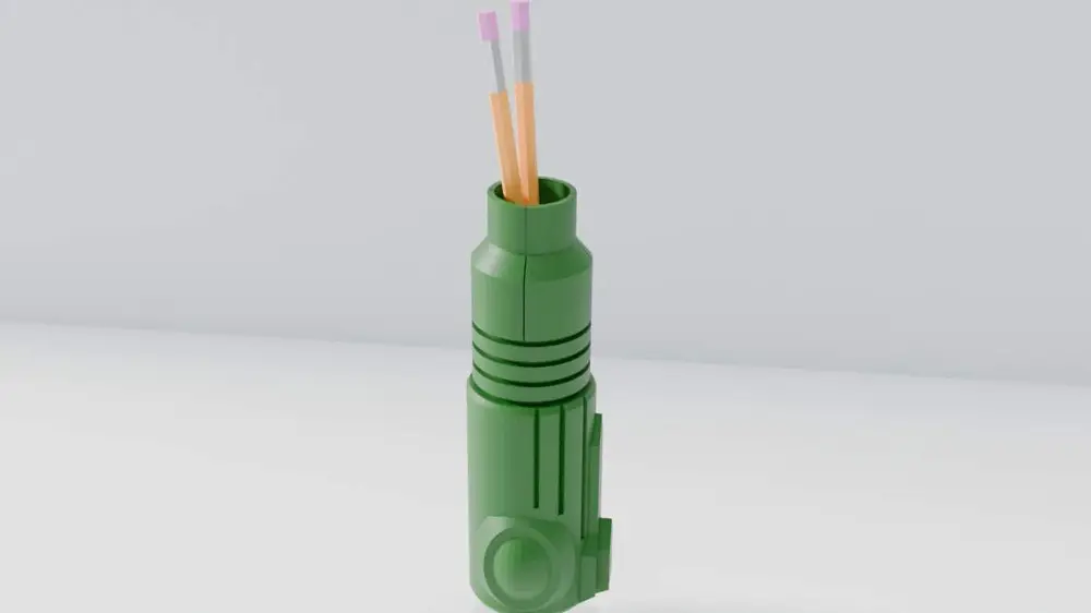 Samus' Arm Cannon Pencil Holder