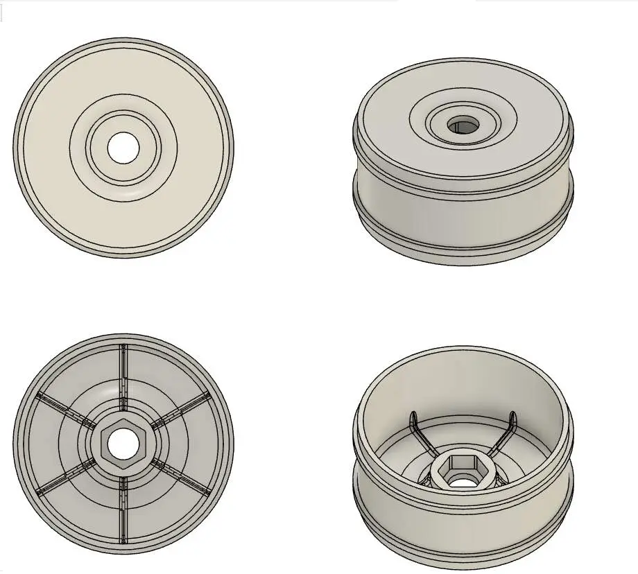 1/8th Scale Buggy Wheel