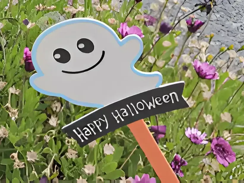 Happy Halloween Ghost sign