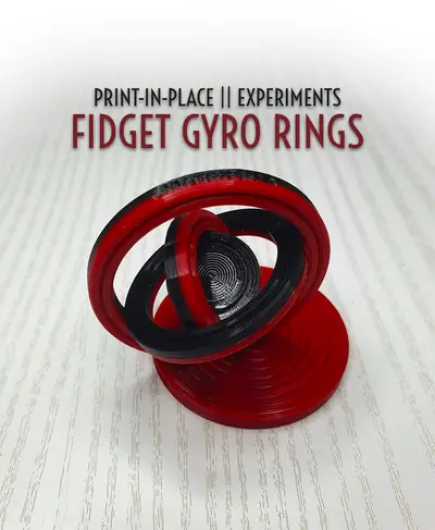 Print-in-Place Fidget Gyro Rings