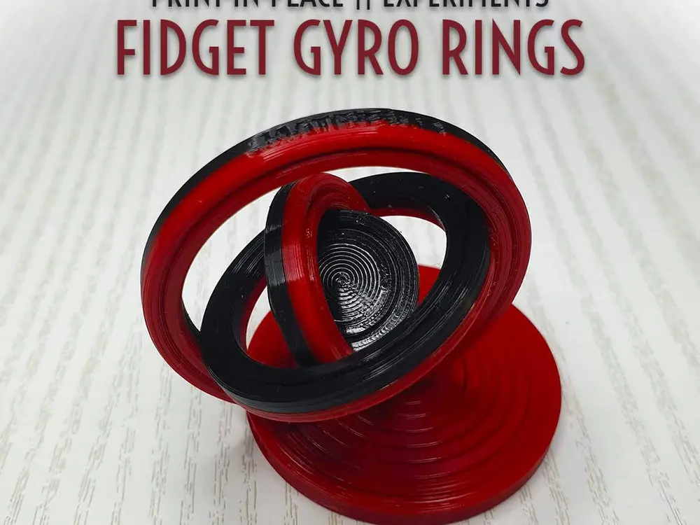 Print-in-Place Fidget Gyro Rings