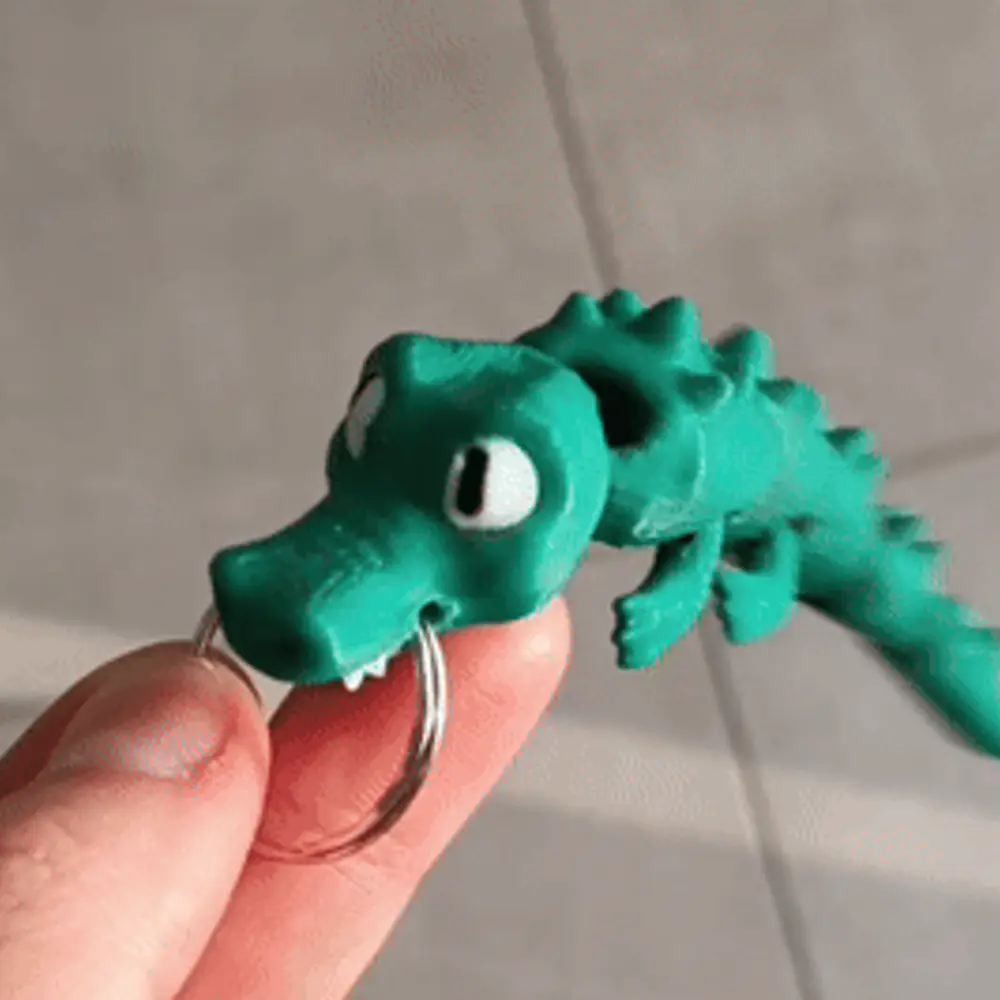 Flexi Crocodile Keychain
