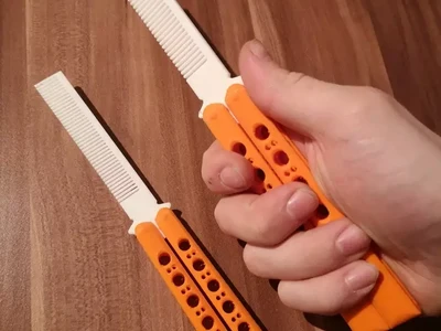 Printable Butterfly Comb