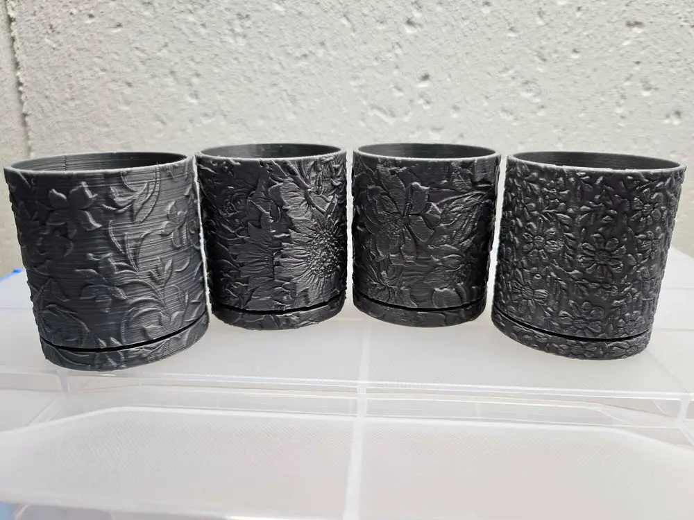 Spring Floral Flower Pots
