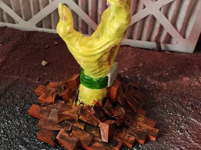 Zombie Hand Controller holder wall mountable