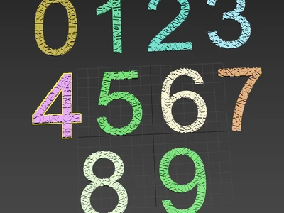 Worded numbers. - MakerOnline 3D Model | 3Drop