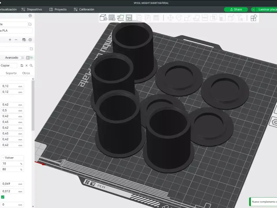 Smart Material Adapter Spool Weight for AMS