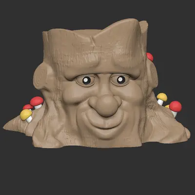 Mischievous Wooden Troll - Multicolour