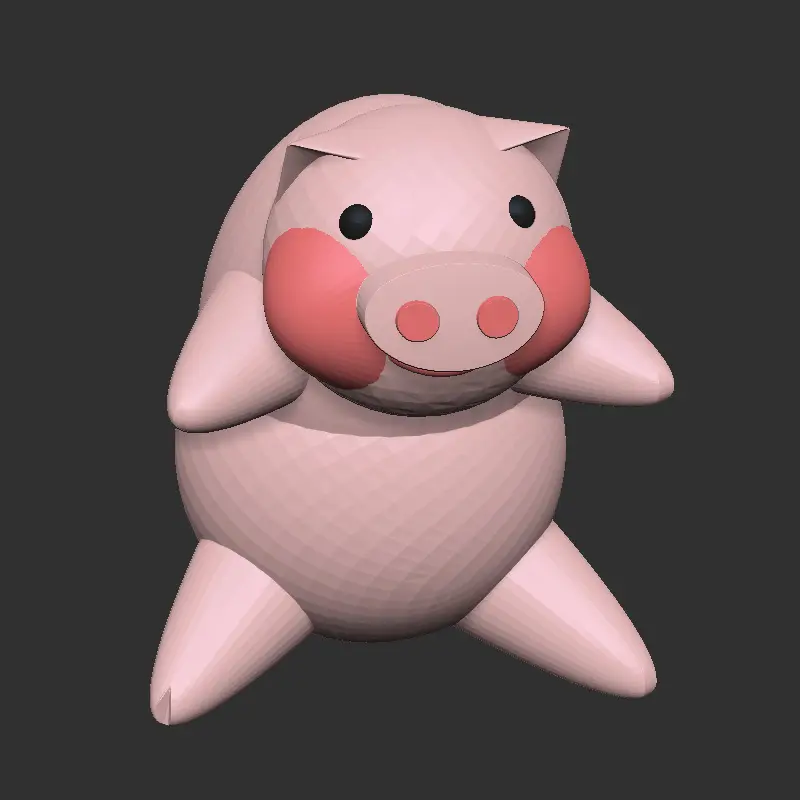 Blushing Piglet - Multicolour