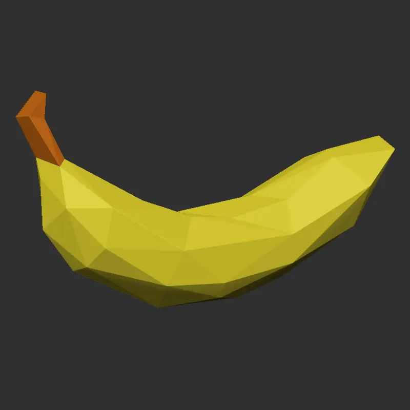 Low Poly Banana