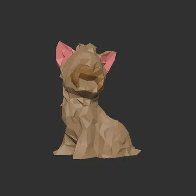 Geometric Pup Plant Pot - Multicolour