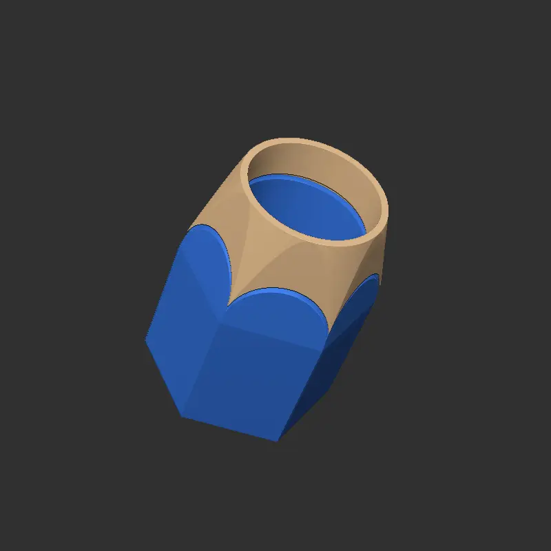 Blue Pencil-Shaped Pencil Holder