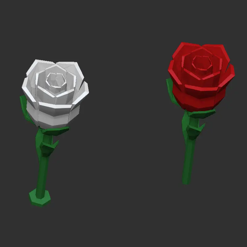 Rose Low Poly