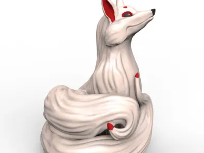 Ivory Kitsune - Multicolour