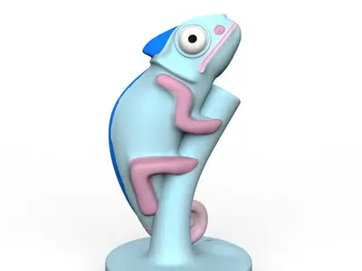 Chameleon Pen Holder