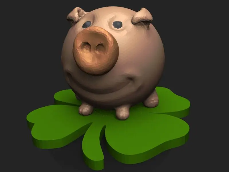 Peach Piglet - Multicolour