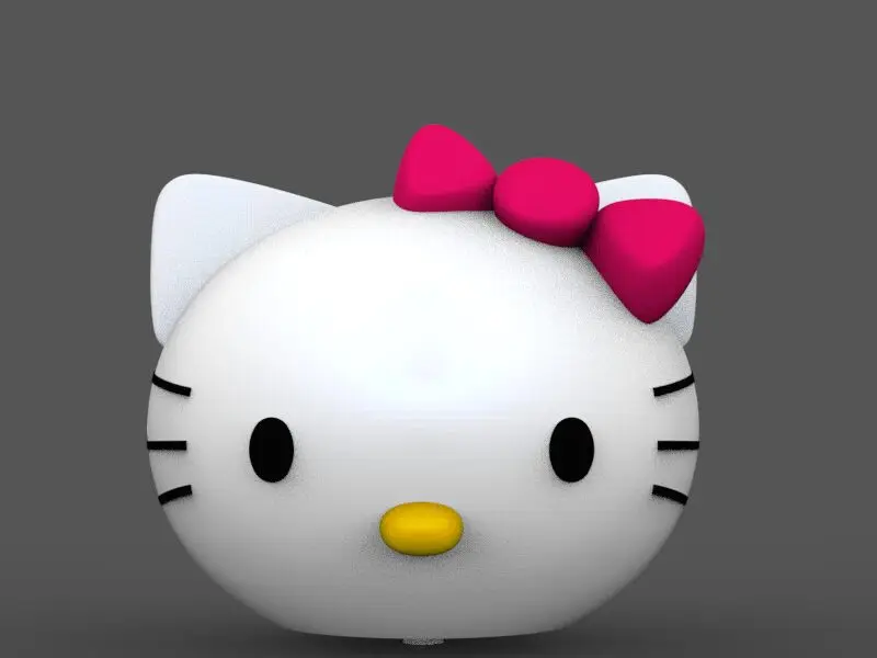 Pink Kitty Bowl - Multicolour