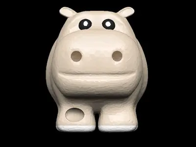 Albino Hippopotamus - Multicolour