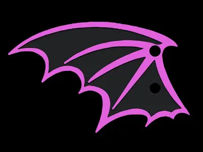 Dark Bat Pattern - Multicolour