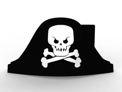 Lego inspired Pirate Bicorne