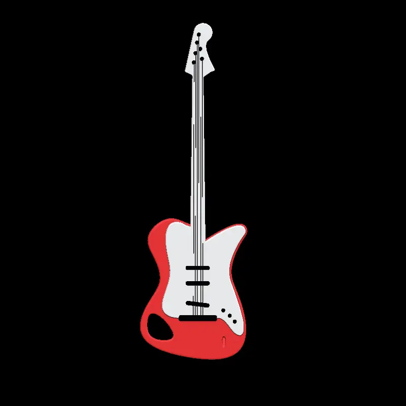 Mini Red Electric Guitar