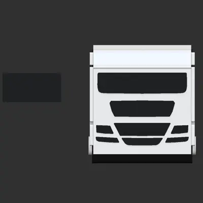 Multicolor (black and white) truck modell