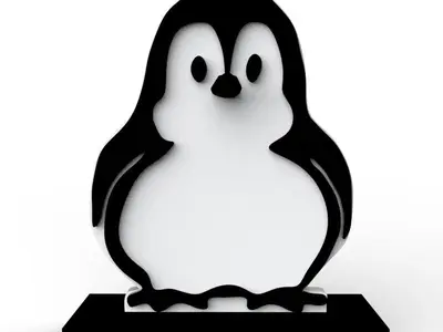 Penguin Eyeglass Holder - Multicolour