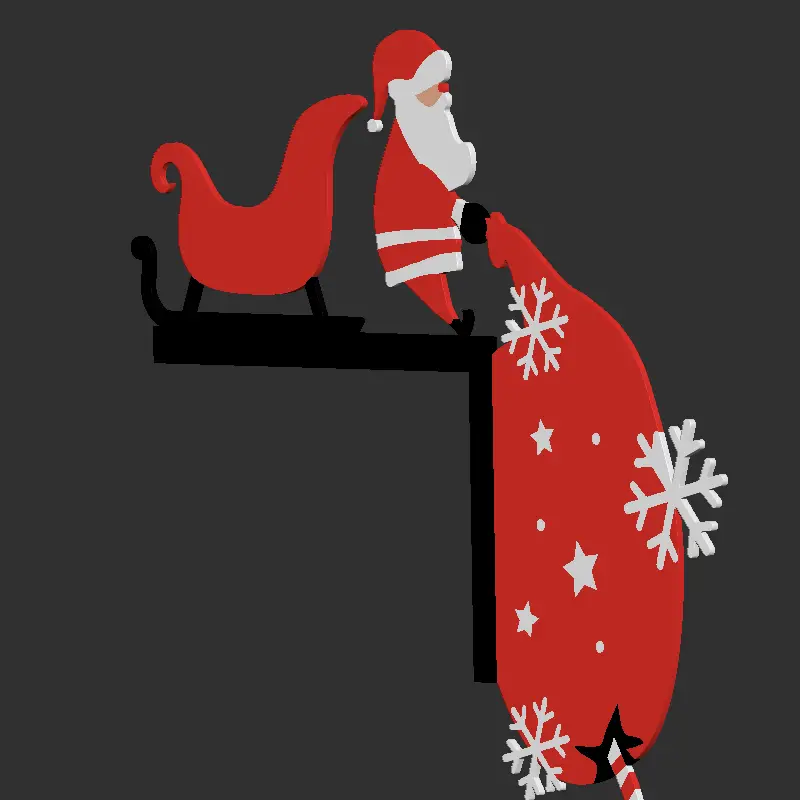 Santa's Arrival Door Corner