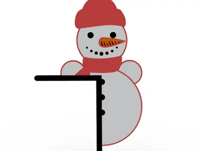 Snowman Door Corner