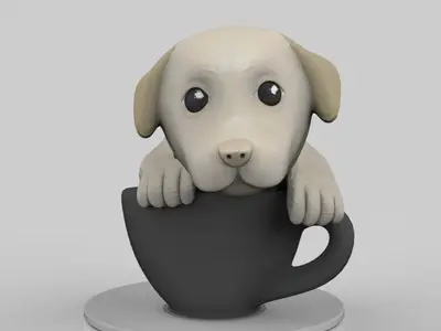 Puppy in a Cup - Multicolour