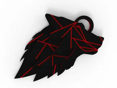 Wolf Fang Keychain
