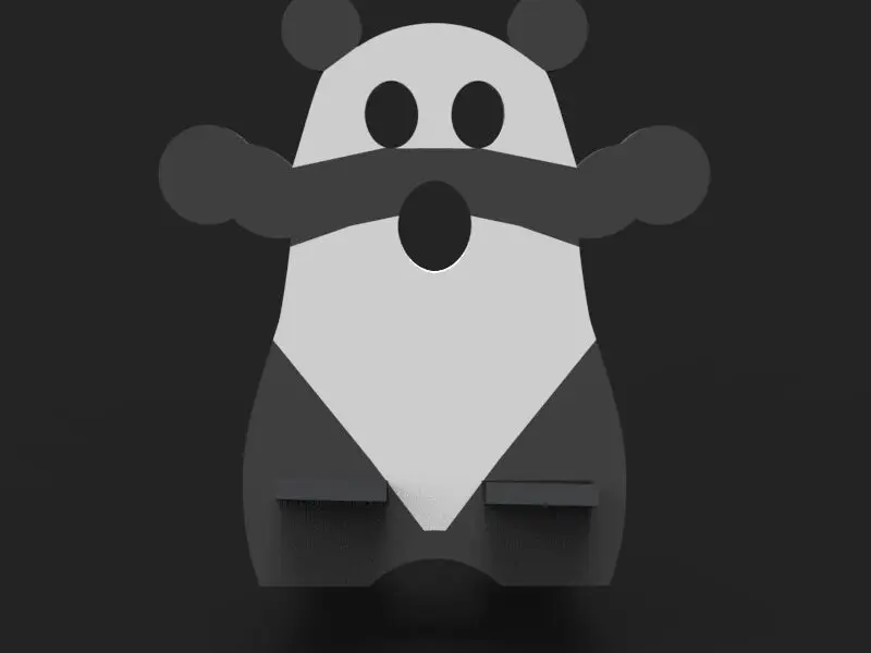 Panda Phone and Tablet Stand - Multicolour