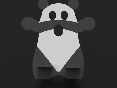 Panda Phone and Tablet Stand - Multicolour