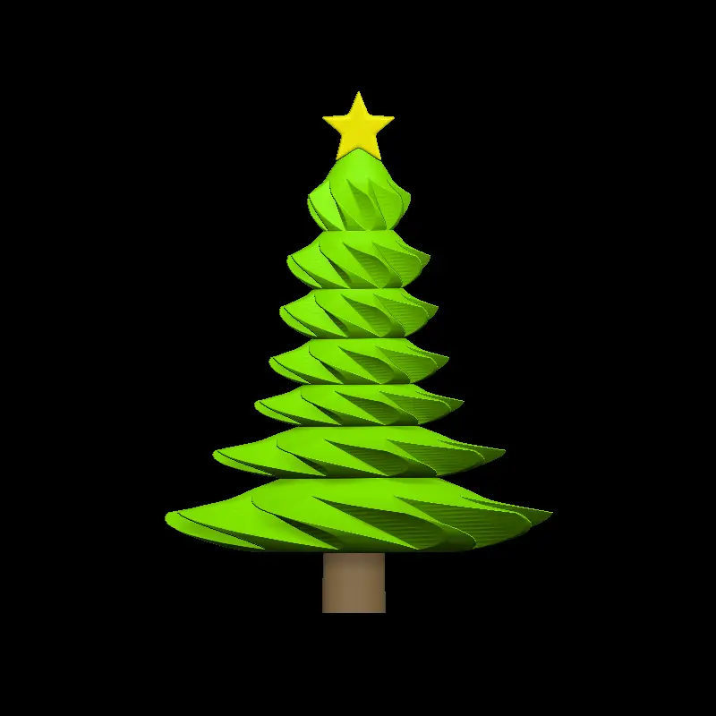 Twisting Christmas Tree