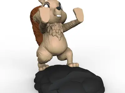 Acorn Squirrel Stand - Multicolour