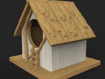Rustic Retreat Bird House - Multicolour