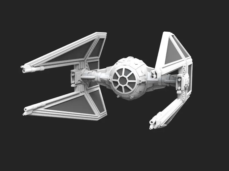 TIE Interceptor Model