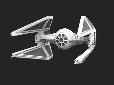 TIE Interceptor Model
