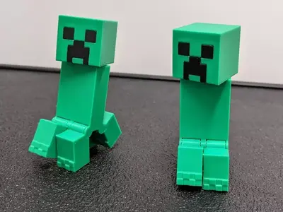 Articulated Minecraft Creeper: Print-In-Place