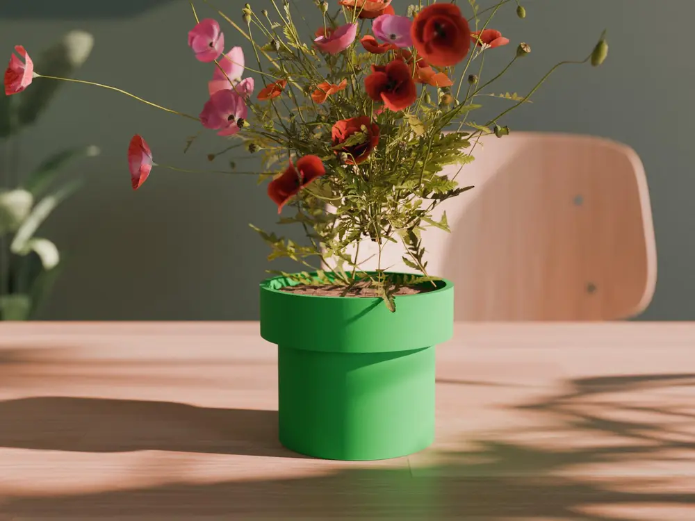 Mario Pipe Planter