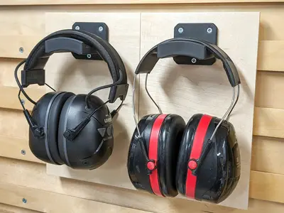 Universal Headphone / Ear-Protection Wall Holder/Hanger