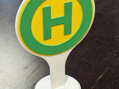 Bus-Stop Sign - Busthaltestelle Schild