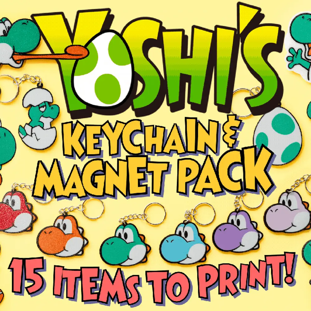 Yoshi Keychain and Magnet Pack