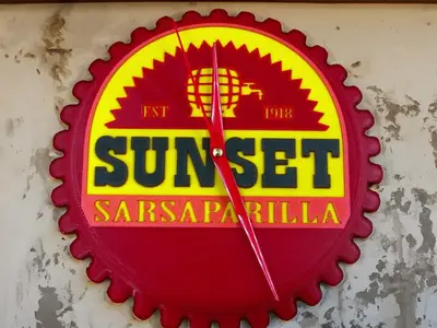 Sunset Sarsaparilla - Fallout Inspired Clock