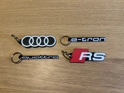 Audi keychain - RS keychain - quattro keychain - e-tron keychain