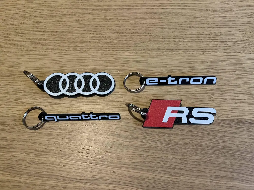 Audi keychain - RS keychain - quattro keychain - e-tron keychain