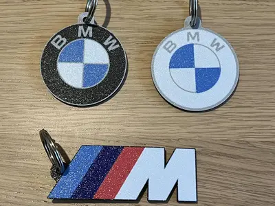 BMW (New and classic logo) keychain - M Motorsport keychain