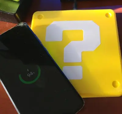 Question Cube Charger - Video Game Inspired