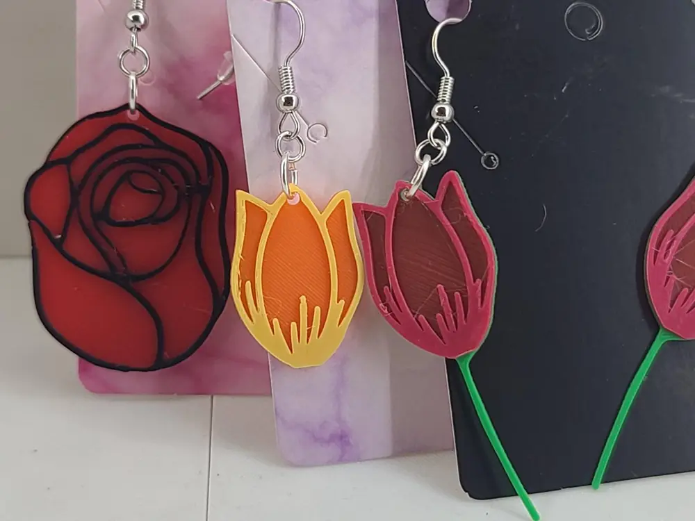Flower Earrings Part 3