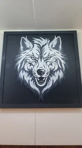 Majestic Wolf Hueforge Painting